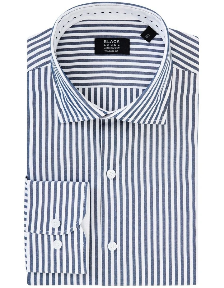 Van Heusen Black Label Tailored Long Sleeve Candy Stripe Shirt In Blue 5 Van Heusen Black Label Tailored Long Sleeve Candy Stripe Shirt In Blue - Image 3