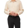 Van Heusen Classic Long Sleeve Dobby Shirt In Ecru -Cambridge Clothing shop 929785870 1 720x928