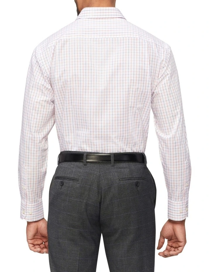 Van Heusen Classic Long Sleeve 2 Colour Dobby Shirt In White 4 Van Heusen Classic Long Sleeve 2 Colour Dobby Shirt In White - Image 2