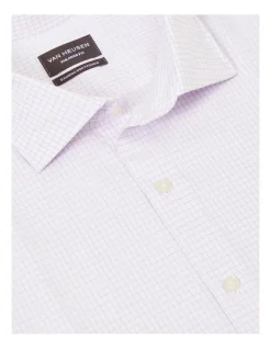 Van Heusen Tailored Long Sleeve 2 Colour Check Shirt In Purple -Cambridge Clothing shop 929786230 4 720x928