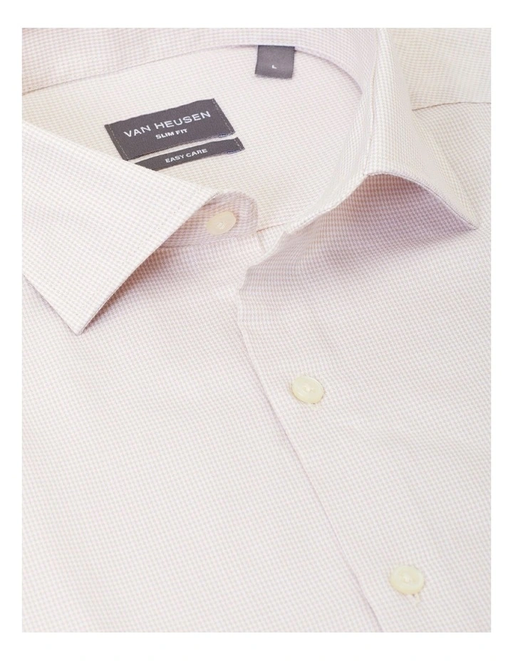 Van Heusen Slim Long Sleeve Herringbone Shirt In Tan 5 Van Heusen Slim Long Sleeve Herringbone Shirt In Tan - Image 3