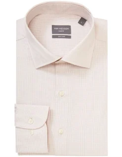 Van Heusen Slim Long Sleeve Herringbone Shirt In Tan 9 Van Heusen Slim Long Sleeve Herringbone Shirt In Tan -Cambridge Clothing shop 929786950 4 720x928