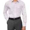 Van Heusen Classic Long Sleeve 3 Colour Dobby Check Shirt In Red -Cambridge Clothing shop 929787490 1 720x928