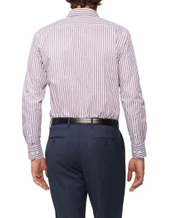 Van Heusen Tailored Long Sleeve Stripe Shirt In Red 7 Van Heusen Tailored Long Sleeve Stripe Shirt In Red -Cambridge Clothing shop 929788210 2 720x928