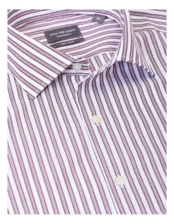 Van Heusen Tailored Long Sleeve Stripe Shirt In Red 8 Van Heusen Tailored Long Sleeve Stripe Shirt In Red -Cambridge Clothing shop 929788210 3 720x928