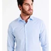 Van Heusen Slim Long Sleeve Stripe Shirt In Blue 1 Van Heusen Slim Long Sleeve Stripe Shirt In Blue -Cambridge Clothing shop 929788750 1 2 720x928