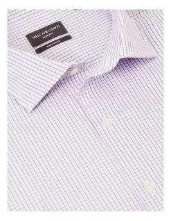 Van Heusen Slim Long Sleeve 2 Colour Mini Check Shirt In Pink -Cambridge Clothing shop 929788840 3 720x928