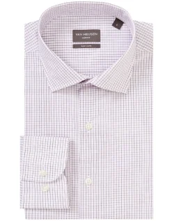 Van Heusen Slim Long Sleeve 2 Colour Mini Check Shirt In Pink -Cambridge Clothing shop 929788840 4 720x928