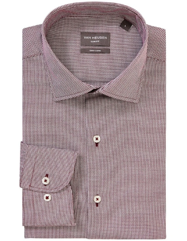 Van Heusen Slim Long Sleeve Herringbone Shirt In Red 6 Van Heusen Slim Long Sleeve Herringbone Shirt In Red - Image 4