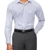 Van Heusen Classic Long Sleeve 2 Colour Mid Check Shirt In Pink/Blue -Cambridge Clothing shop 929789290 1 720x928