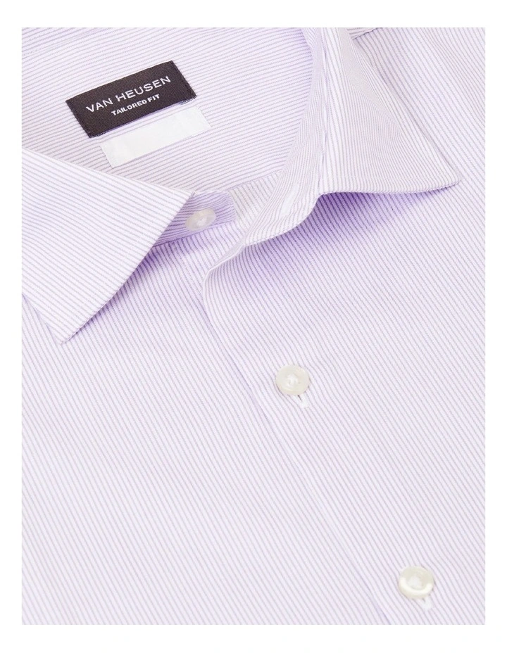 Van Heusen Tailored Long Sleeve Mini Stripe Shirt In Purple 6 Van Heusen Tailored Long Sleeve Mini Stripe Shirt In Purple - Image 4