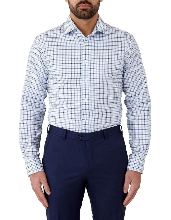 Cambridge Carlton Modern Fit Shirt In Blue 3 Cambridge Carlton Modern Fit Shirt In Blue