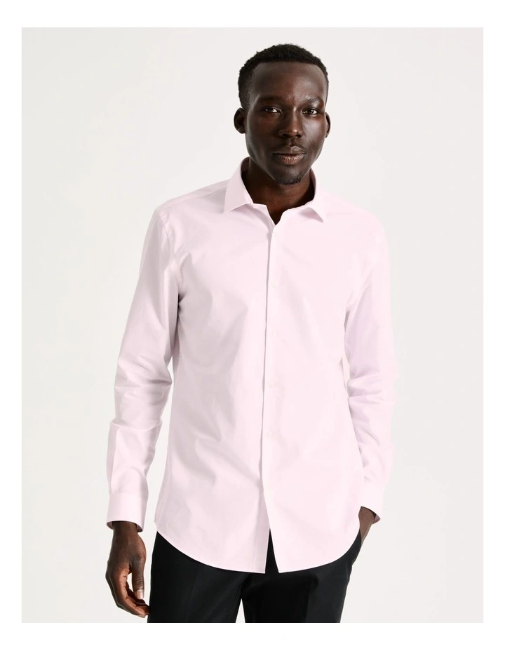 Blaq Slim Long Sleeve Houndstooth Shirt In Pink 6 Blaq Slim Long Sleeve Houndstooth Shirt In Pink - Image 4