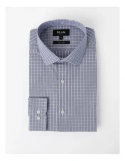 Blaq Slim Long Sleeve Houndstooth Shirt In Navy 14 Blaq Slim Long Sleeve Houndstooth Shirt In Navy -Cambridge Clothing shop 930647260 6 720x928