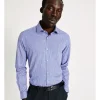 Blaq Slim Long Sleeve Mini Check Shirt In Blue 2 Blaq Slim Long Sleeve Mini Check Shirt In Blue -Cambridge Clothing shop 930647620 1 720x928
