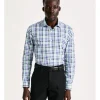 Blaq Slim Long Sleeve 3 Colour Check Shirt In Green -Cambridge Clothing shop 930648610 1 720x928
