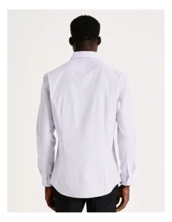 Blaq Slim Long Sleeve 2 Colour Mini Check Shirt In Purple 13 Blaq Slim Long Sleeve 2 Colour Mini Check Shirt In Purple -Cambridge Clothing shop 930648880 5 720x928