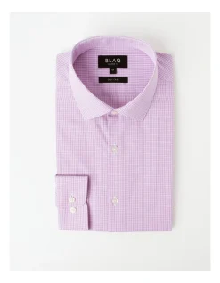 Blaq Tailored 2 Colour Mini Check Shirt In Purple 14 Blaq Tailored 2 Colour Mini Check Shirt In Purple -Cambridge Clothing shop 930648970 6 720x928
