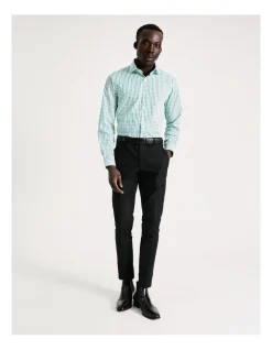 Blaq Tailored Long Sleeve 2 Colour Mid Check In Green -Cambridge Clothing shop 930649240 3 720x928