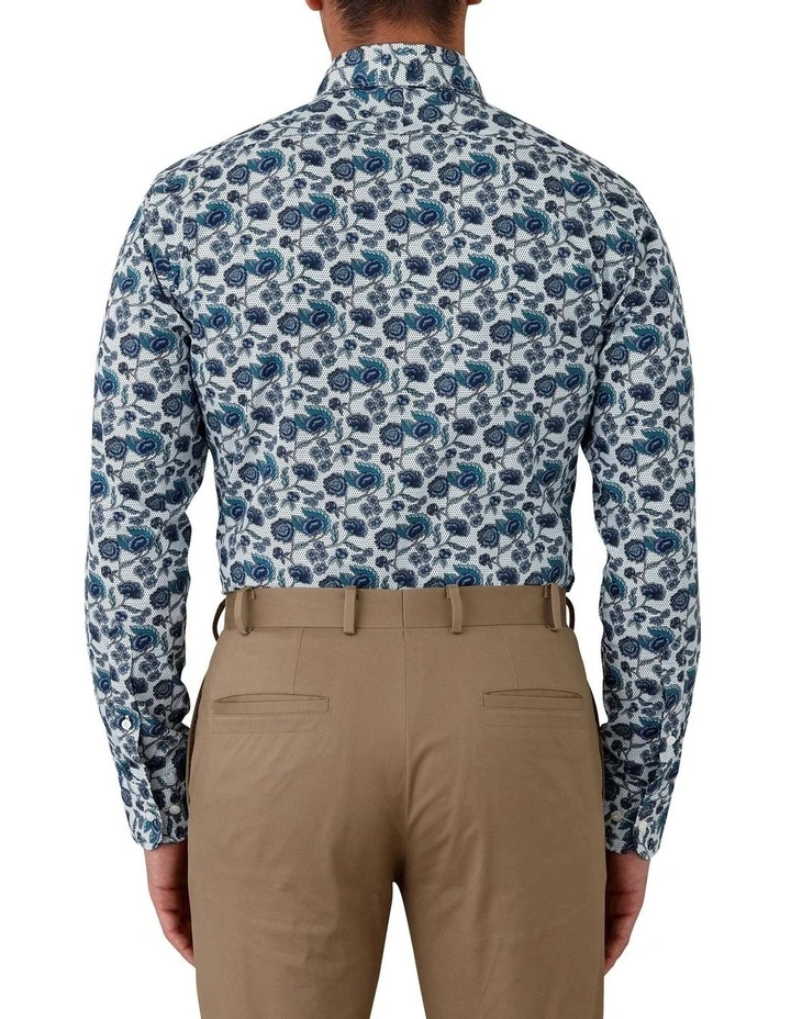 Dom Bagnato Marcell Tailored Fit Shirt In Teal 4 Dom Bagnato Marcell Tailored Fit Shirt In Teal - Image 2