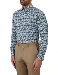 Dom Bagnato Marcell Tailored Fit Shirt In Teal 8 Dom Bagnato Marcell Tailored Fit Shirt In Teal -Cambridge Clothing shop 930996730 930994840 3 720x928