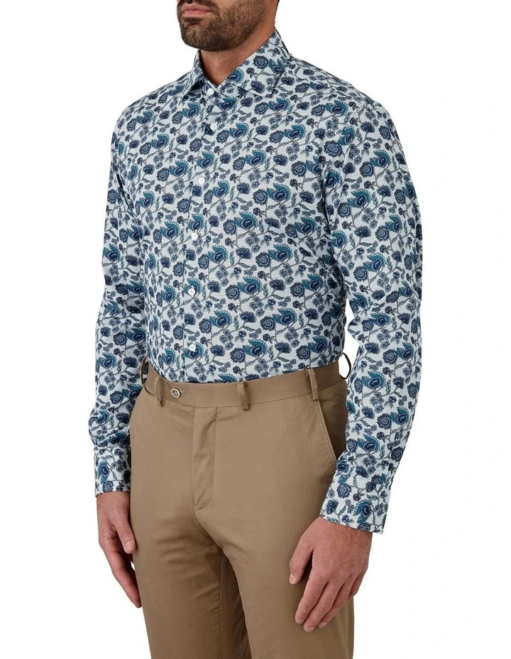 Dom Bagnato Marcell Tailored Fit Shirt In Teal 5 Dom Bagnato Marcell Tailored Fit Shirt In Teal - Image 3