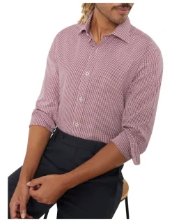 MJ Bale Barlow Shirt In Cherry Red