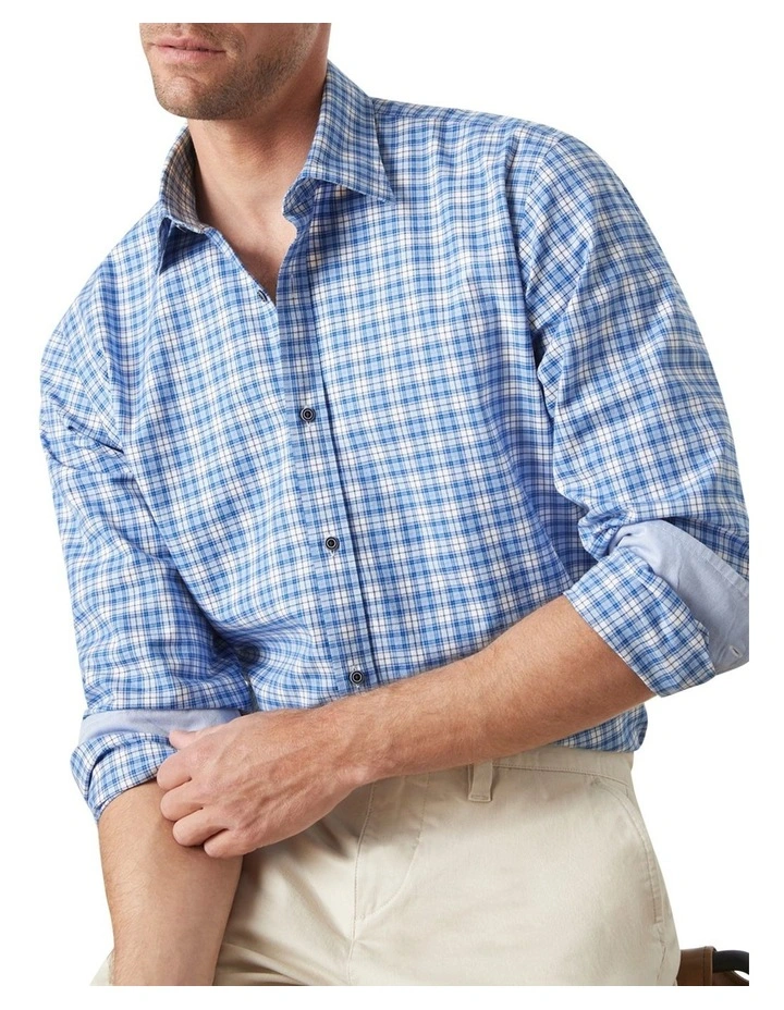 MJ Bale Cohen Check Shirt In Turquoise 3 MJ Bale Cohen Check Shirt In Turquoise