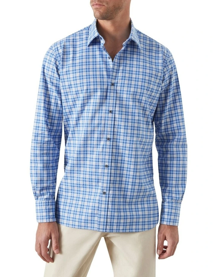 MJ Bale Cohen Check Shirt In Turquoise 4 MJ Bale Cohen Check Shirt In Turquoise - Image 2