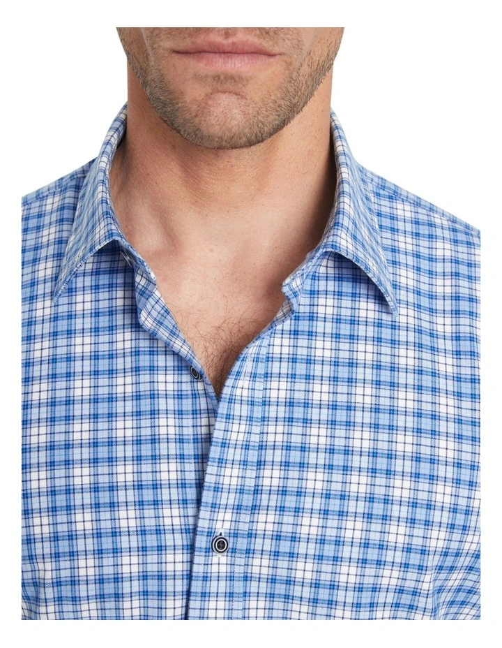 MJ Bale Cohen Check Shirt In Turquoise 5 MJ Bale Cohen Check Shirt In Turquoise - Image 3