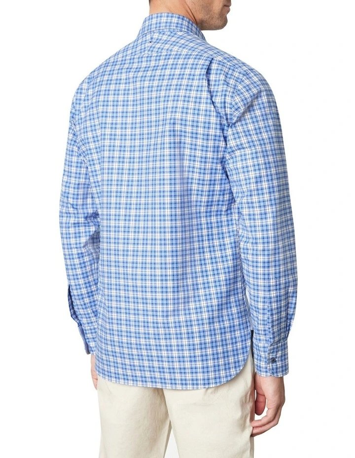 MJ Bale Cohen Check Shirt In Turquoise 6 MJ Bale Cohen Check Shirt In Turquoise - Image 4