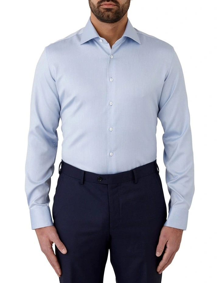 Cambridge Bentleigh Modern Fit Shirt In Light Blue 3 Cambridge Bentleigh Modern Fit Shirt In Light Blue