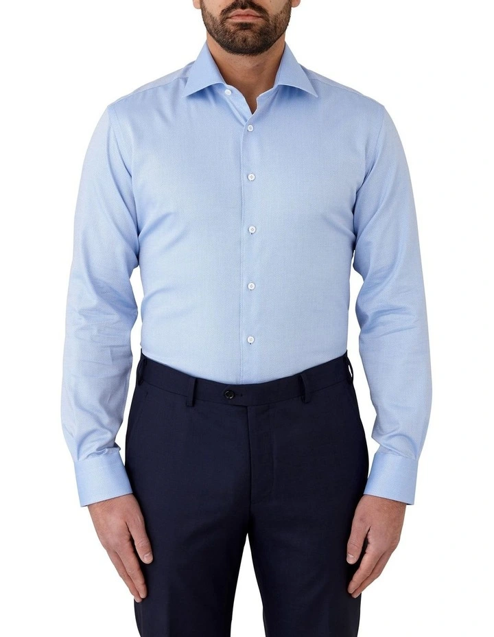Cambridge Bentleigh Modern Fit Shirt In Blue 3 Cambridge Bentleigh Modern Fit Shirt In Blue