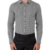 Gibson Flame Slim Fit Shirt In Black & White -Cambridge Clothing shop 936023410 936006400 1 720x928