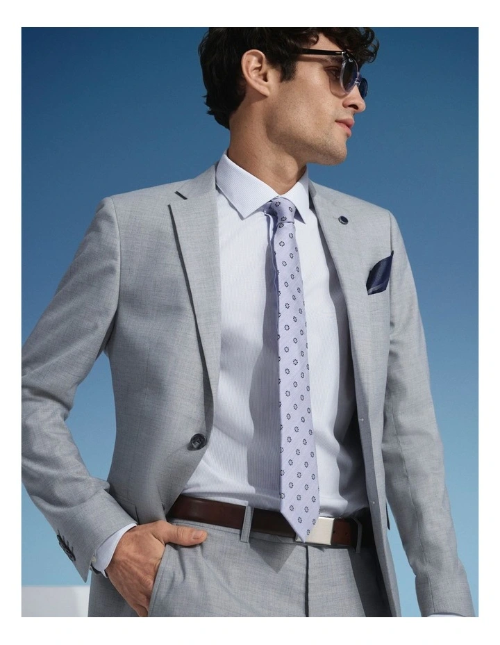 Van Heusen Herringbone Long Sleeve Business Shirt White 4 Van Heusen Herringbone Long Sleeve Business Shirt White - Image 2