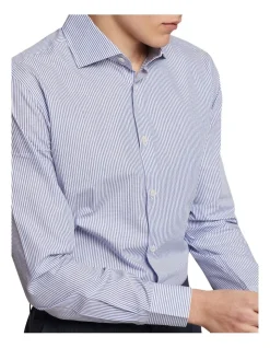 Oxford Trafalgar Striped Shirt In Blue 11 Oxford Trafalgar Striped Shirt In Blue -Cambridge Clothing shop 938933740 4 720x928
