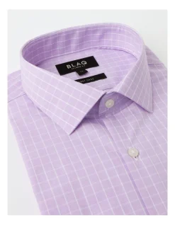 Blaq Tailored Long Sleeve One Colour Check Shirt In Purple 15 Blaq Tailored Long Sleeve One Colour Check Shirt In Purple -Cambridge Clothing shop 940487860 7 720x928