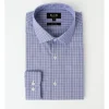 Blaq Tailored Long Sleeve 1 Colour Check Shirt In Blue 1 Blaq Tailored Long Sleeve 1 Colour Check Shirt In Blue -Cambridge Clothing shop 940487950 1 2 720x928