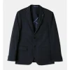 Blaq Tailored Puppytooth Knit Suit Jacket In Denim -Cambridge Clothing shop 942282730 1 720x928