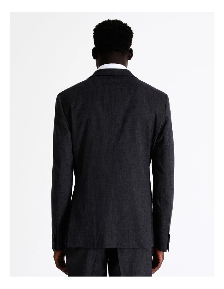 Blaq Tailored Herringbone Suit Jacket In Charcoal 8 Blaq Tailored Herringbone Suit Jacket In Charcoal - Image 6