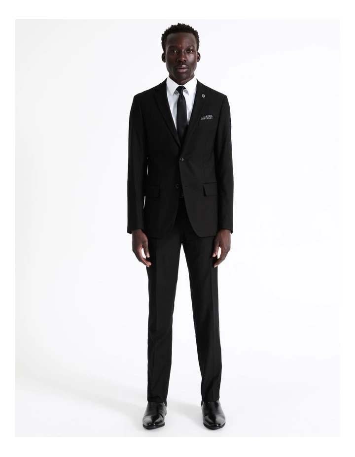 Blaq Tailored Twill Suit Jacket In Black 5 Blaq Tailored Twill Suit Jacket In Black - Image 3