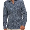 Brooksfield Floral Print Slim Fit Dress Shirt In Navy 1 Brooksfield Floral Print Slim Fit Dress Shirt In Navy -Cambridge Clothing shop 943184890 1 720x928