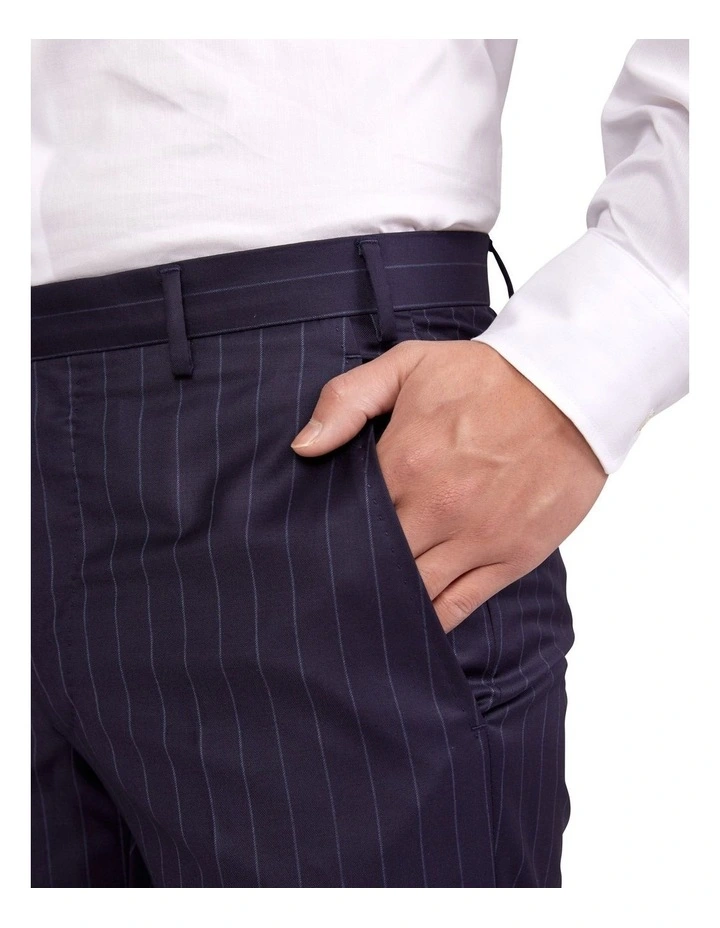 Henry Sartorial Dun Full Canvas R-Stripe Suit NAVY REG 7 Henry Sartorial Dun Full Canvas R-Stripe Suit NAVY REG - Image 5