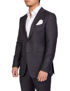 Henry Sartorial Full Canvas Plain Suit CHARCOAL REG 11 Henry Sartorial Full Canvas Plain Suit CHARCOAL REG -Cambridge Clothing shop 943966630 3 720x928