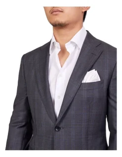 Henry Sartorial Dun Full Canvas Check Suit GREY REG 12 Henry Sartorial Dun Full Canvas Check Suit GREY REG -Cambridge Clothing shop 943966900 4 720x928