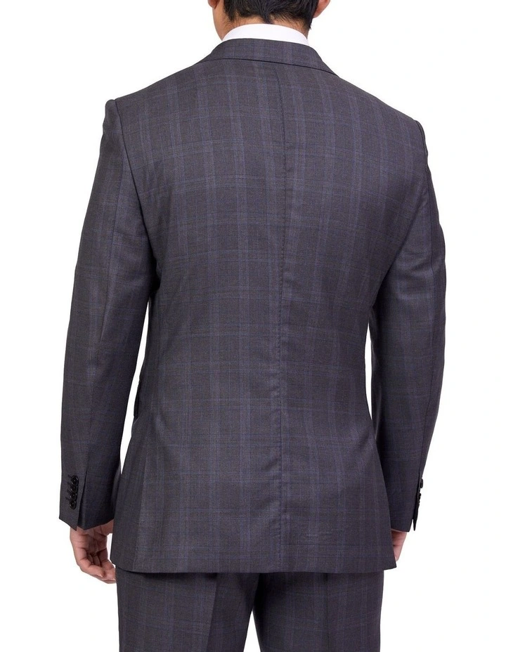 Henry Sartorial Dun Full Canvas Check Suit GREY REG 8 Henry Sartorial Dun Full Canvas Check Suit GREY REG - Image 6