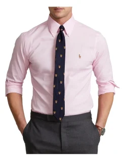 Polo Ralph Lauren Slim Fit Oxford Shirt In Pink