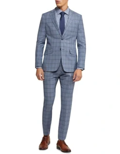 Oxford New Hopkins Wool Checked Suit Jacket In Blue -Cambridge Clothing shop 948172690 5 1 720x928