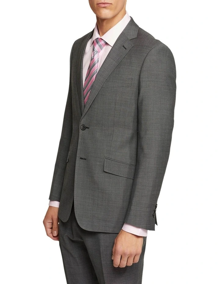 Oxford Hopkins Wool Suit Jacket In Grey 5 Oxford Hopkins Wool Suit Jacket In Grey - Image 3