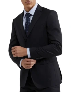 Oxford Byron Wool Suit Jacket In Navy -Cambridge Clothing shop 948736990 4 720x928